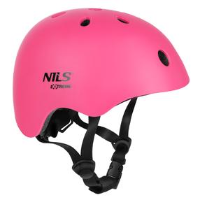 Dviratininkų šalmas vaikams Nils Extreme MT301, rožinė sp., XS