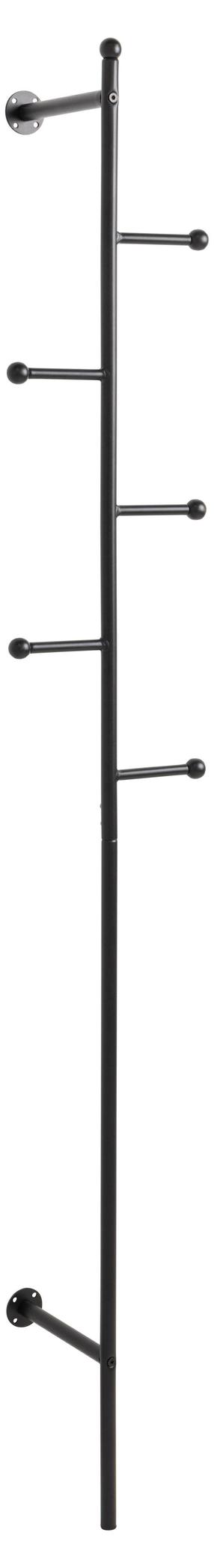 Prekė su pažeista pakuote. Drabužių kabykla Aspen 99070, 171.2 cm, juoda sp.