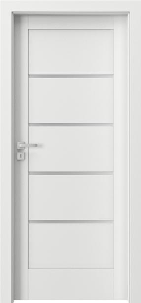 Vidaus durų varčia Domoletti Verte Home G4 Verte Home G4, dešininės, balta sp., 203 x 84.4 x 4 cm