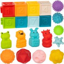 Kaladėlės Soft Sensory Blocks XL14951, 20 vnt.