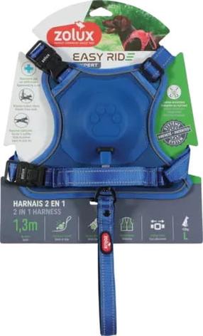 Petnešos šunims Zolux EasyRide, mėlyna sp., 400 mm x 220 mm, L