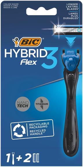 Набор для бритья Bic Hybrid Flex 3, 3 шт.