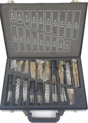 Grąžtų komplektas Silver Mix 10427, medienai/metalas, cilindrinis, 1 - 10 mm x 35 cm