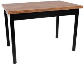 Стол c удлинением Kalune Design Polo 1303, черный цв./ореховый цв., 70 см x 110 см x 75 см
