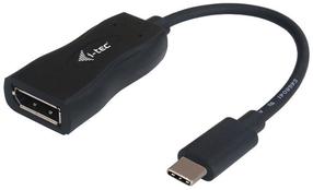 Adapteris i-Tec USB-C to DisplayPort Adapter USB-C, Displayport, melna krās.