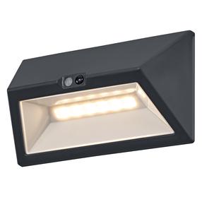 Āra sienas lampa Osram Endura, 1.5W, LED, IP44, tumši pelēka krās., 6.7 cm x 10.2 cm