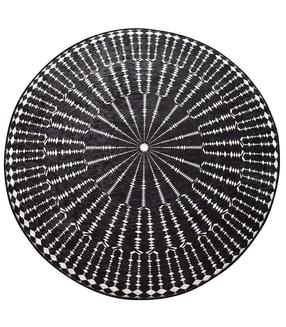 Paklājs Conceptum Hypnose Buio Djt 882CHL3102, balta krās./melna krās., 140 cm x 140 cm