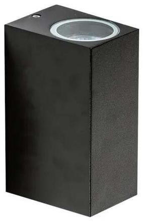 Sieninis lauko šviestuvas AZzardo Rimini 2, 35W, GU10, IP54, juoda sp., 7 cm x 9 cm