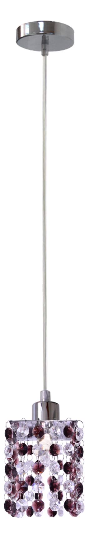 Lampa karināms Candellux Lighting Classic, G9, 1 x 40 W, balta krās./bordo krās. / hroma krās.
