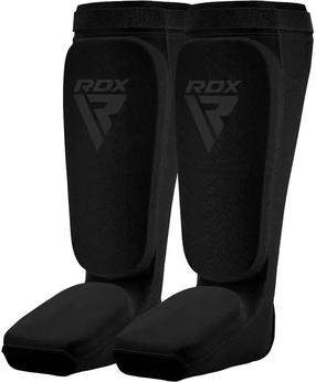Kāju un pēdu aizsargs RDX Shin Instep Foam, melna krās., L