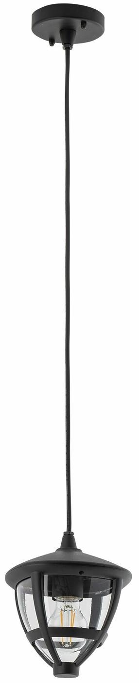 Lampa karināms Nowodvorski Amelia 10496, E27, 1 x 10 W, melna krās. / melna krās.