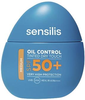 Средство для ухода за загаром для лица Sensilis Oil Control Dry Touch Tinted Medium SPF50+, 40 мл