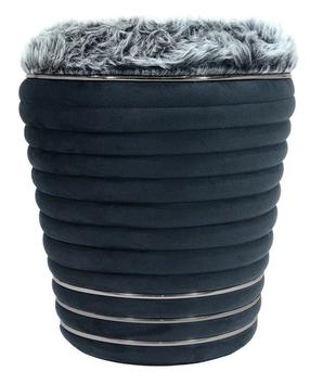 Pufas Kayoom Doric 325 9KKL3-BLK, juoda sp./grafito sp., 42 cm x 42 cm x 50 cm
