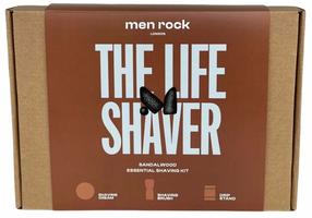 Veido priežiūros priemonių rinkinys vyrams Men Rock The Life Shaver Sandalwood Essential Shaving Kit