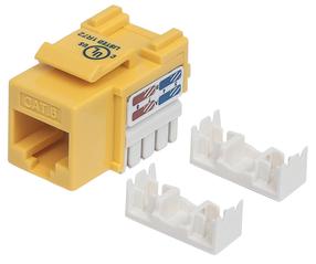 Соединение Intellinet Cat6 UTP RJ45, белый цв./желтый цв.