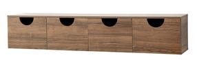 TV galds Kalune Design Four Seasons, valriekstu krās., 35 cm x 180 cm x 35 cm