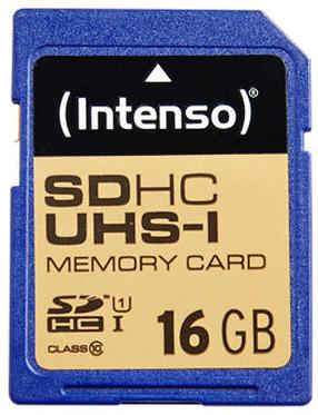 Atminties kortelė Intenso SDHC UHS-I, 16 GB