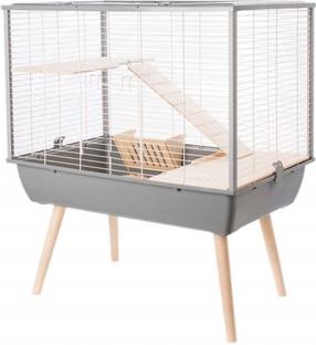 Клеткa для грызунов Zolux Neo Muki, 78 см x 48 см x 58 см, серый цв.