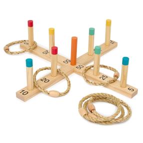 Игра с метанием мишени Miniland Ring Challenge, 50 см x 49.5 см, коричневый цв.