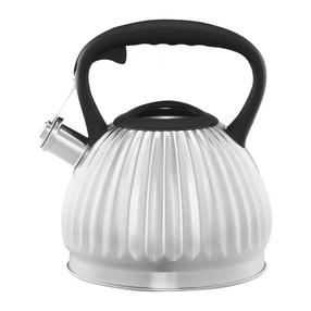 Arbatinukas su švilpuku Ambition Curly, 2.5 l, sidabro sp./juoda sp.