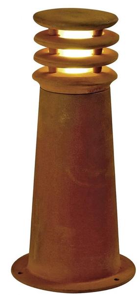 Pastatomas lauko šviestuvas SLV Rusty 40, 11W, E27, IP55, ruda sp., 19 cm x 40 cm