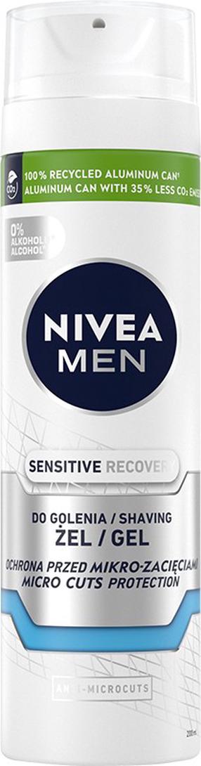 Skūšanās gēls Nivea Sensitive Recovery, 200 ml