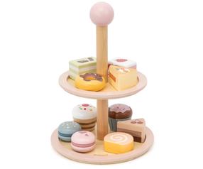 Наборы для игровой кухни, набор для торта Viga Toys PolarB Cake Stand, многоцветный