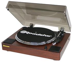 Патефон Roadstar Vintage Style TT-260SPK, коричневый цв., 24 Вт