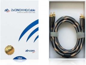 Кабель IPBox 2x RCA - 2x RCA 2 x RCA, 2 x RCA, 1.5 м, черный цв.