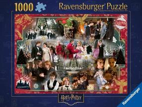 Puzle Ravensburger Holidays At Hogwarts, 50 cm x 70 cm, 1000 gab., daudzkrāsaina