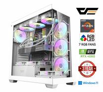 Stacionarus kompiuteris Mdata Gaming Ryzen 7 7800X3D, DDR5 32 GB, SSD+HDD 512 GB 1 TB, RTX 4060 8 GB, Windows 11 90301756