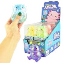 Sensorinis spaudomas žaislas, aksolotlis Squeeze Glitter, 7 cm, (spalva/dizainas parenkami atsitiktine tvarka)