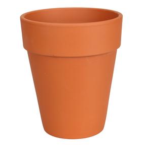 Puķu pods Domoletti Terakota XL T-143-001-14, keramika, Ø 14 cm, brūna krās.