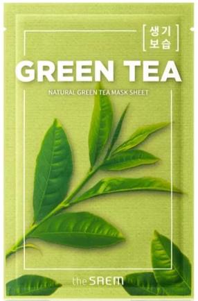 Veido kaukė The Saem Natural Green Tea, 21 ml