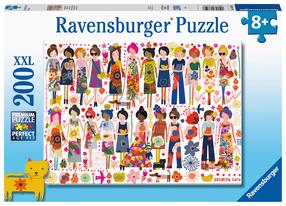 Dėlionė Ravensburger Flowers And Friends 133598V, 36 cm x 49 cm, 200 vnt., įvairių spalvų