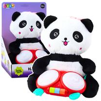 Interaktyvus žaislas, panda Lean Toys Hand Drum, balta sp./juoda sp.