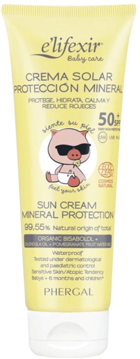 Kremas įdegio priežiūrai kūnui/veidui Elifexir Baby Care SPF50+, 100 ml