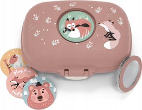 Konteiner toidu jaoks Monbento Gram Fox, 0.6 l, 14.8 cm x 11.4 cm, roosa v.