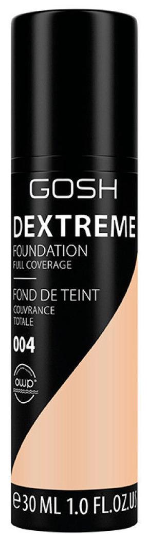 Šķidrā grima bāze Gosh Dextreme Full Coverage, 04 natural, 30 ml