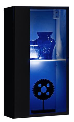 Vitrina ASM Switch WW4, juoda sp., 30 cm x 25 cm x 60 cm