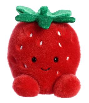 Mīkstā rotaļlieta Aurora Palm Pals Strawberry, sarkana krās., 7 cm