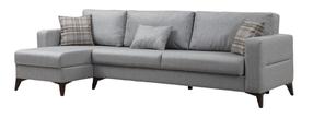 Dīvāns-gulta Atelier Del Sofa Kristal, gaiši pelēka krās., 130 x 218 cm x 86 cm
