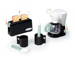 Rotaļu sadzīves tehnika, virtuves iekārtu komplekts Smoby Tefal Mini, balta krās./melna krās.