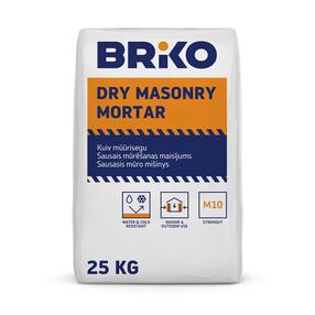 Sausasis mūro mišinys Briko, remontinis, pilka sp., 25 kg