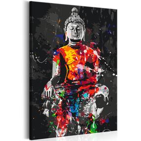 Tapymas pagal skaičius Artgeist Buddha In Colours MA_0309, įvairių spalvų, 40 x 60 cm