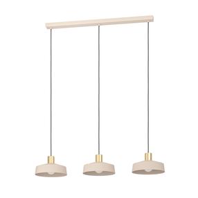 Lampa karināms Eglo Valdiola 900431, E27, 3 x 40 W, smilšu brūns krās. / zelta krās.
