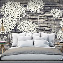Fototapetas Artgeist Stones Flowers XLFT374, 175 cm x 250 cm