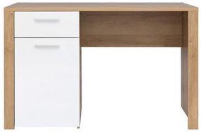 Rašomasis stalas Balder, rudas/baltas