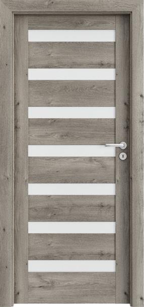 Iekšdurvju vērtne iekšējās telpas Porta PORTAVERTE D7, kreisais, ozola, 203 cm x 64.4 cm x 4 cm