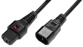Vads Assmann IEC-PC1021 IEC C14, IEC C13, 2 m, melna krās.